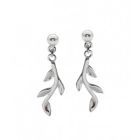 SILVER 925 STERLING SILVER LEAF EARING