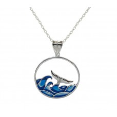 SILVER 925 STERLING SILVER FISH TAIL SEA PENDANT